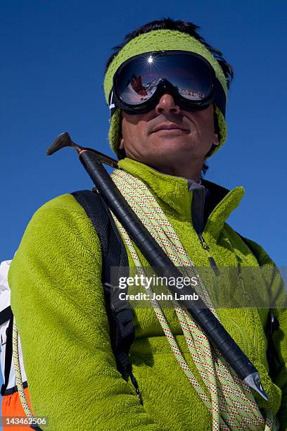 alpinist portrait - ski-wear stock pictures, royalty-free photos & images