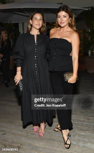 Sarah Meyer Michaelson and Sara Riff attend Rachel Zoe And Miranda Kerr Host Autumnal Event In Los Angeles, CA at The Maybourne Beverly Hills on...