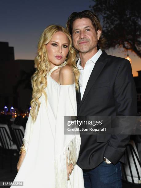 Rachel Zoe and Rodger Berman attend Rachel Zoe And Miranda Kerr Host Autumnal Event In Los Angeles, CA at The Maybourne Beverly Hills on October 18,...