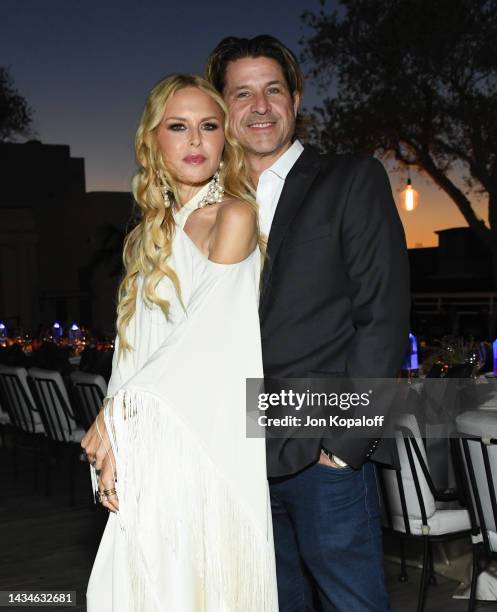 Rachel Zoe and Rodger Berman attend Rachel Zoe And Miranda Kerr Host Autumnal Event In Los Angeles, CA at The Maybourne Beverly Hills on October 18,...