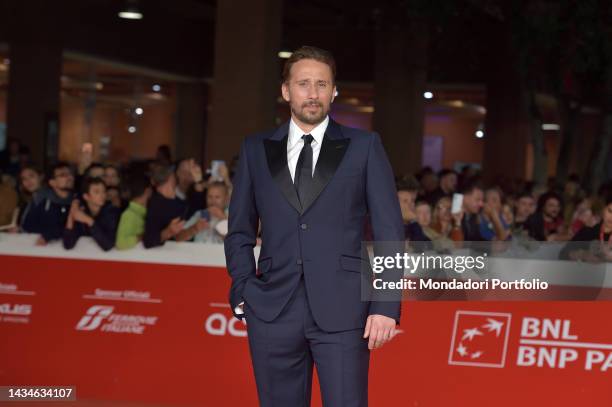 Belgian actor Matthias Schoenaerts at Rome Film Fest 2022. Django Red Carpet. Rome , October 16th, 2022