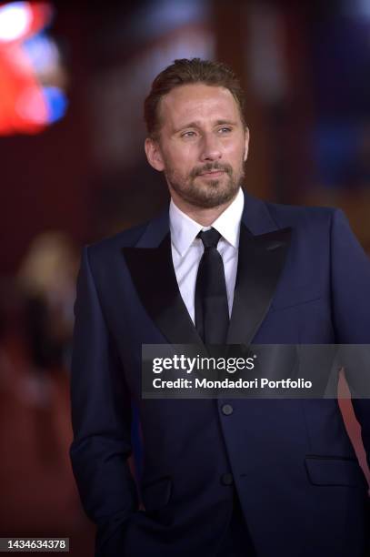 Belgian actor Matthias Schoenaerts at Rome Film Fest 2022. Django Red Carpet. Rome , October 16th, 2022