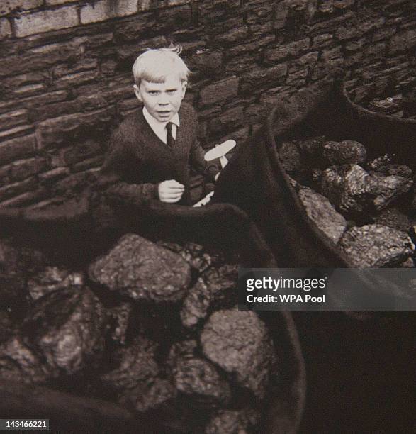 Collect picture of Jeff Edwards, survivor and last child to be rescued from the 1966 Aberfan disaster, photographed a few days after being rescued....