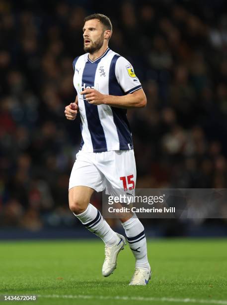 Erik Pieters of West Bromwich Albion during the Sky Bet Championship between West Bromwich Albion and Bristol City at The Hawthorns on October 18,...
