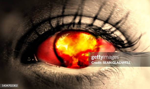 watching nuclear explosion - armageddon stock pictures, royalty-free photos & images