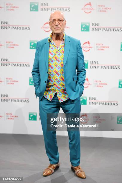 Luis Miñarro attends the photocall for "I Morti Rimangono Con La Bocca Aperta" during the 17th Rome Film Festival at Auditorium Parco Della Musica on...