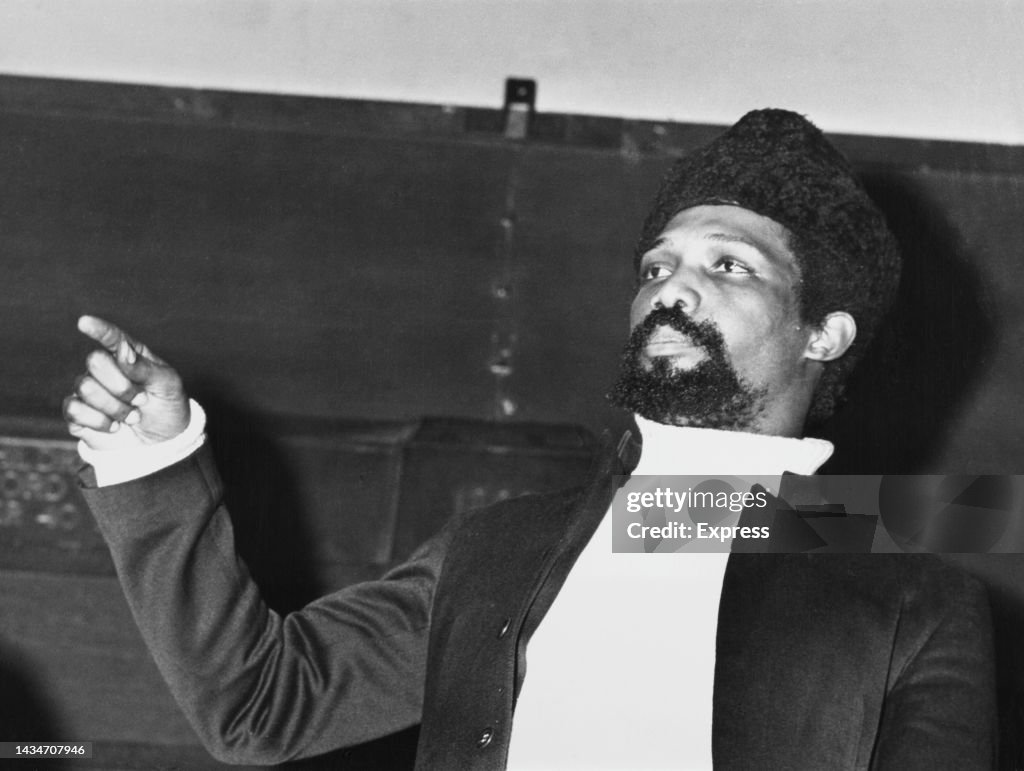 Michael Y Addresses A Black Power Rally