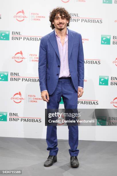 Fabio Fusco attends the photocall for "I Morti Rimangono Con La Bocca Aperta" during the 17th Rome Film Festival at Auditorium Parco Della Musica on...