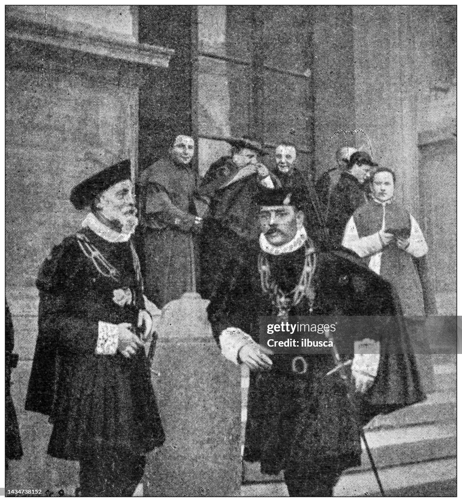 Antique image: Papal Consistory