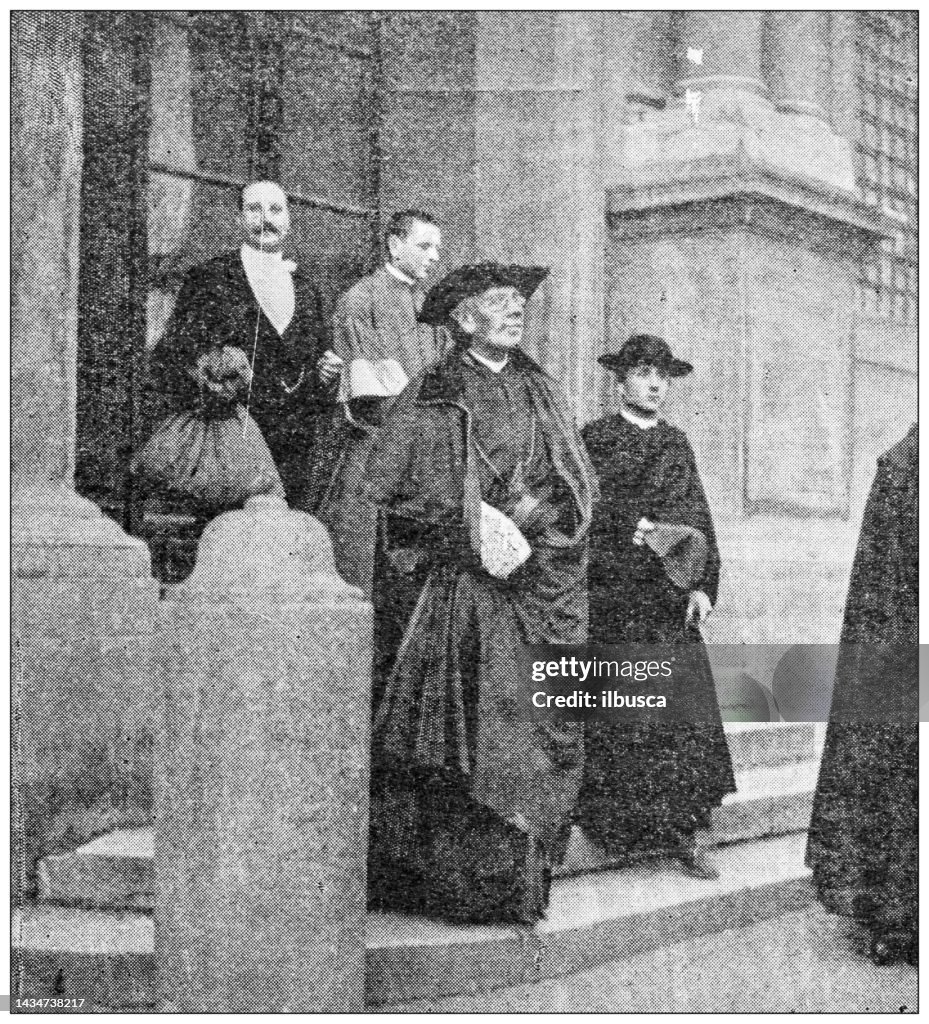 Antique image: Papal Consistory, Cardinal of San Stefano