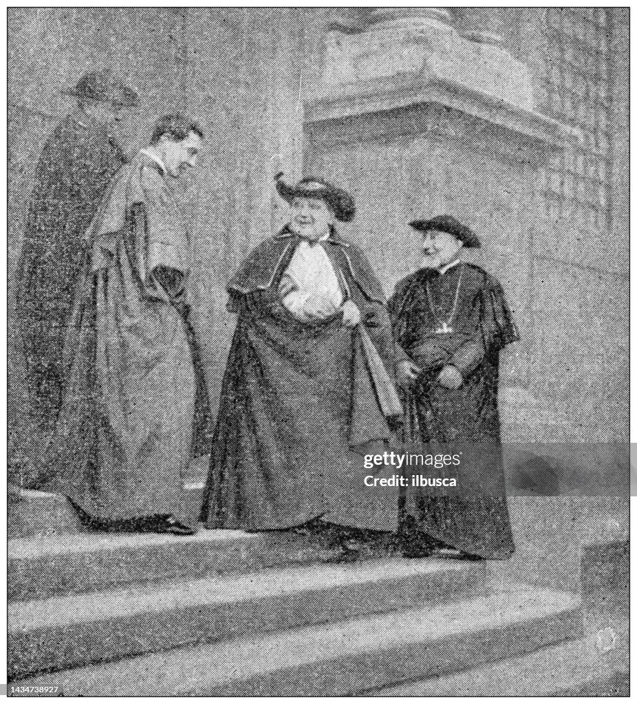 Antique image: Papal Consistory, Cardinal Langenieux