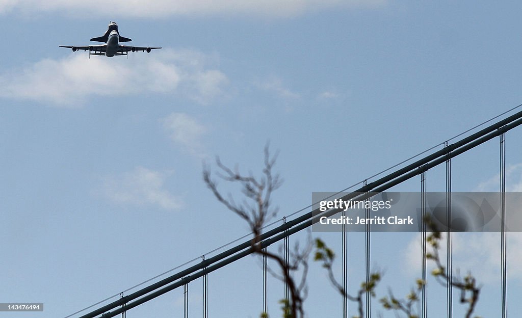 Space Shuttle Enterprise Arrives In New York City