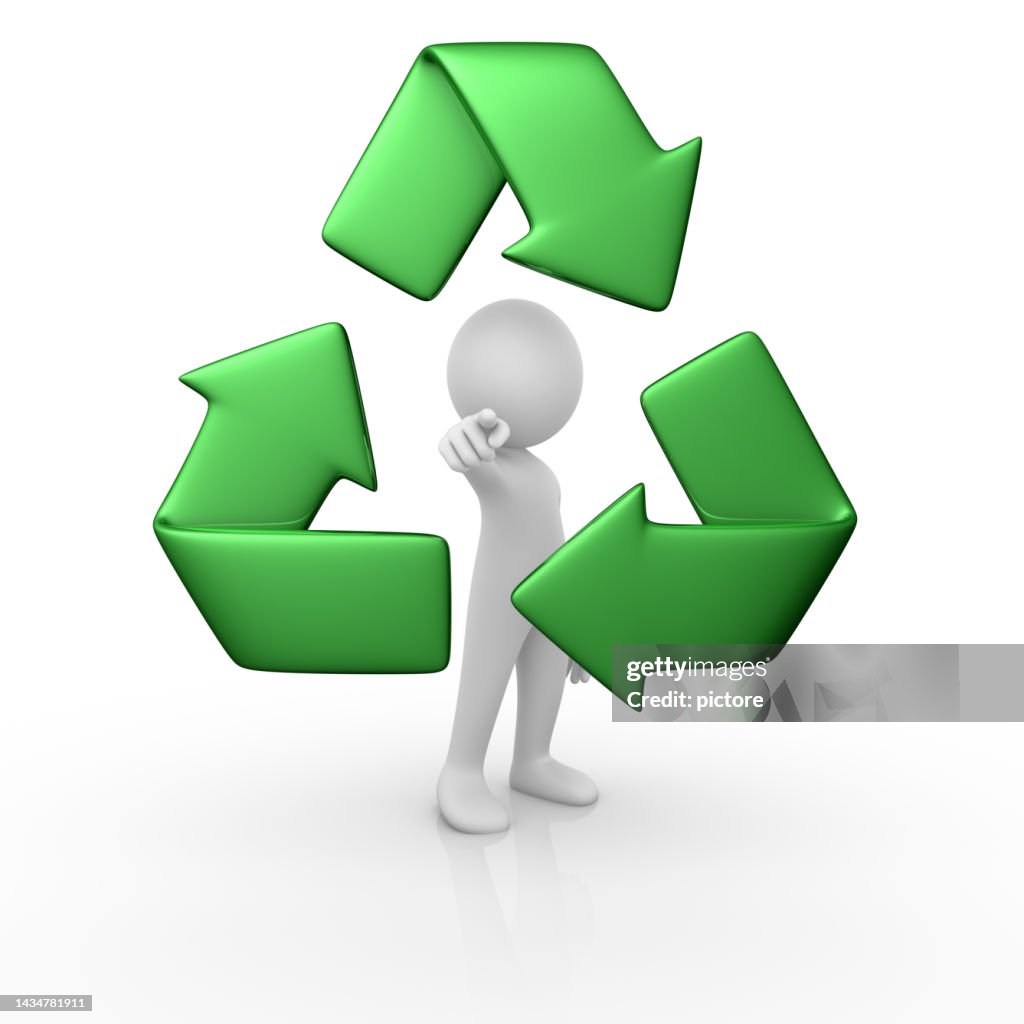 Recycle Human 3d Human Recycling High-Res Vector Graphic - Getty Images