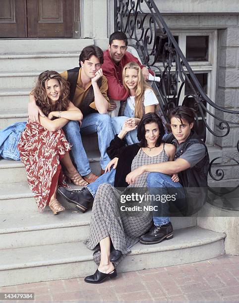 Jennifer Aniston as Rachel Green, Matthew Perry as Chandler Bing, David Schwimmer as Ross Geller, Lisa Kudrow as Phoebe Buffay, Matt LeBlanc as Joey...