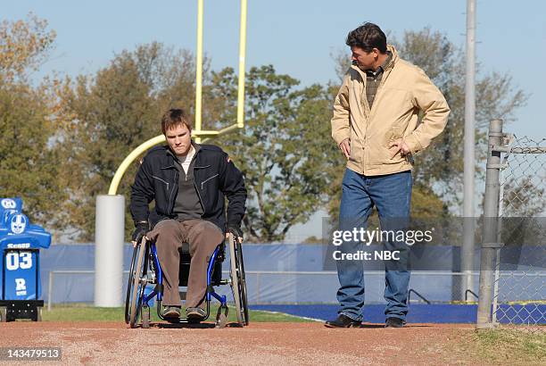 What to do While You're Waiting" Episode 112 -- Aired 1/10/07 -- Pictured: Scott Porter as Jason Street, Kyle Chandler as Eric Taylor