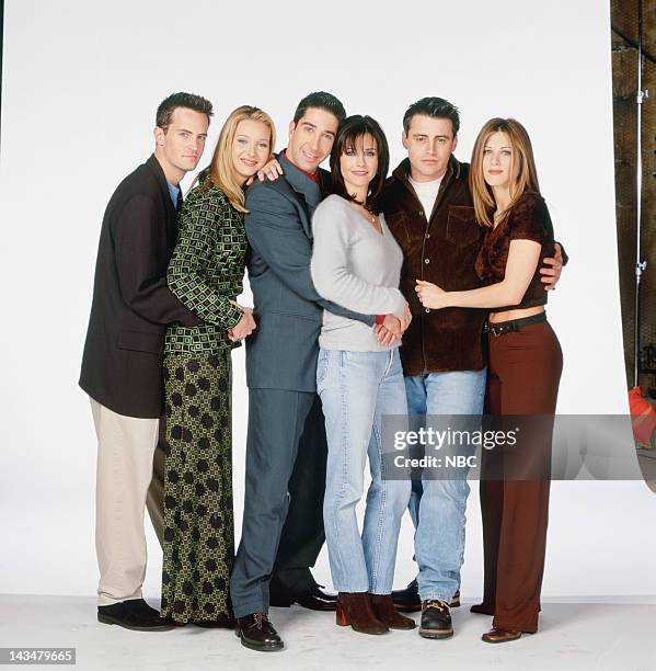 Matt LeBlanc as Joey Tribbiani, Lisa Kudrow as Phoebe Buffay, David Schwimmer as Ross Geller, Jennifer Aniston as Rachel Green, Matthew Perry as...