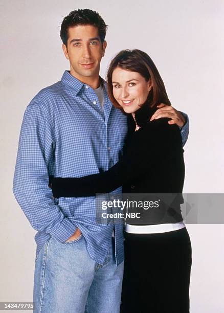 David Schwimmer as Ross Geller, Helen Baxendale. As Emily Waltham