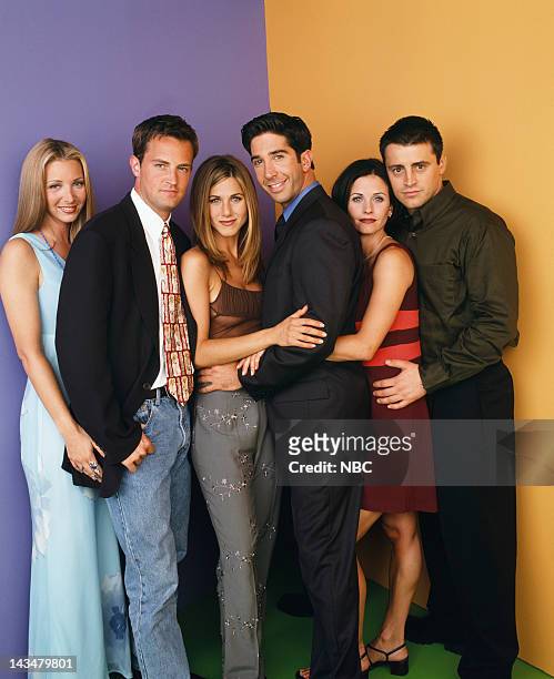 Lisa Kudrow as Phoebe Buffay, Matthew Perry as Chandler Bing, Jennifer Aniston as Rachel Green, David Schwimmer as Ross Geller, Courteney Cox as...