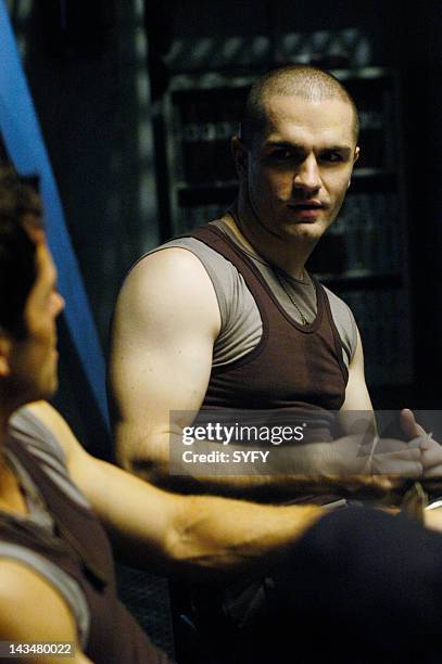 Channel -- "Kobol's Last Gleaming: Part 1 & 2" Episode 12 & 13 -- Aired 1/17/05 & 01/24/05 -- Pictured: Samuel Witwer as Crashdown