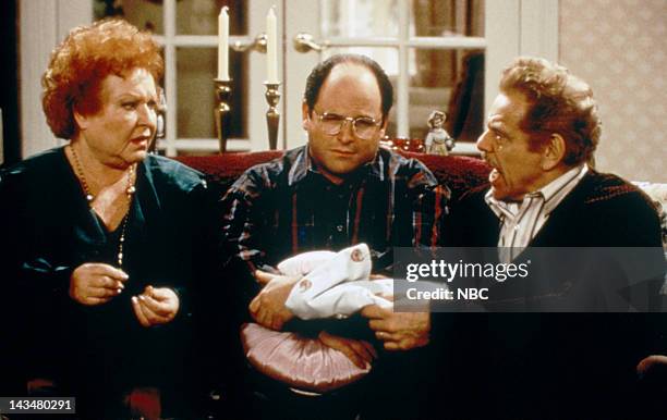 The Shower Head" Episode 15 -- Pictured: Estelle Harris as Estelle Costanza, Jason Alexander as George Costanza, Jerry Stiller as Frank Costanza