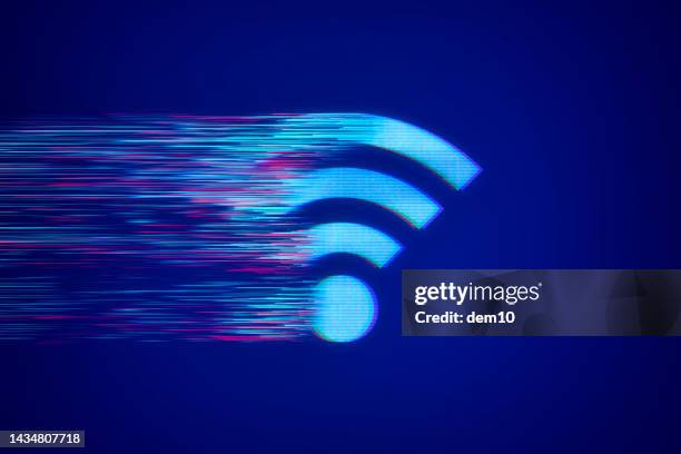 ilustrações, clipart, desenhos animados e ícones de conceito de velocidade wifi - tecnologia sem fio