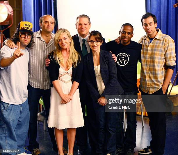Greenzo" Episode 205 -- Air Date -- Pictured: Judah Friedlander as Frank, Scott Adsit as Pete Hornberger, Jane Krakowski as Jenna Maroney, Al Gore as...