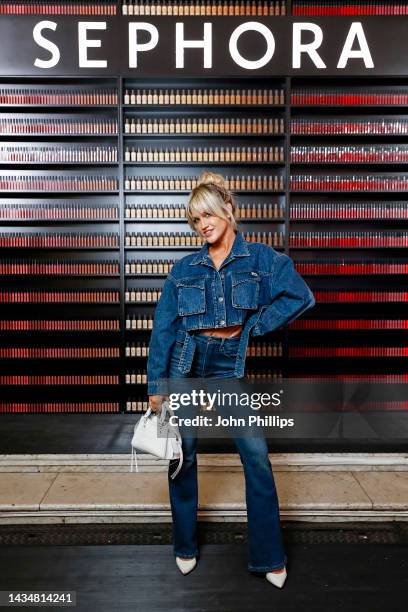 Ashley Roberts attends the Sephora UK launch event at One Marylebone on October 19, 2022 in London, England.