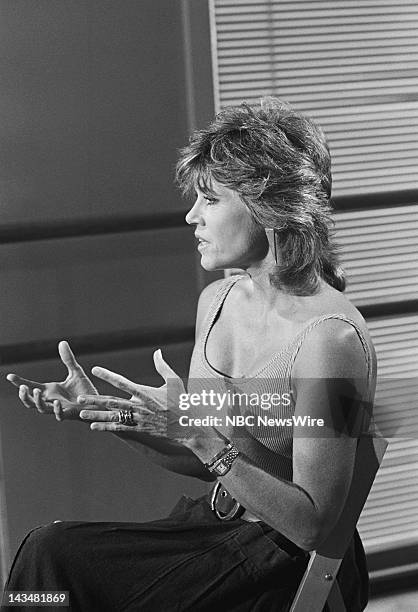 Life in the Fat Lane" -- Pictured: Jane Fonda during an interview with Connie Chung