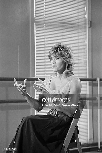 Life in the Fat Lane" -- Pictured: Jane Fonda during an interview with Connie Chung