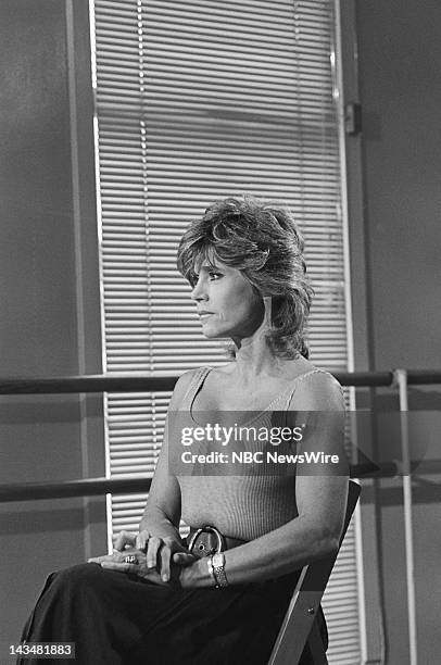 Life in the Fat Lane" -- Pictured: Jane Fonda during an interview with Connie Chung