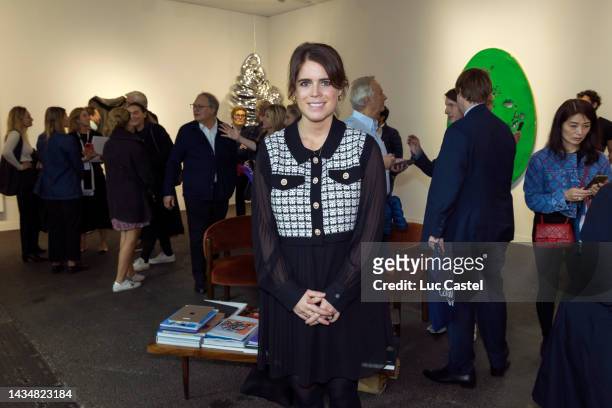 Princess Eugenie of York is seen at the Hauser & Wirth Booth during the press preview for Paris + Par Art Basel at Grand Palais Ephemere on October...