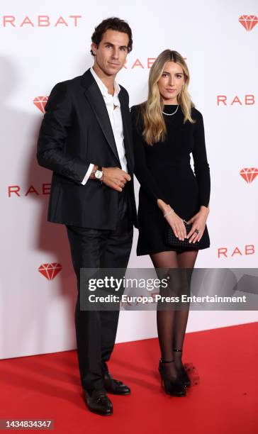 Daniela Figo and Beltran Lozano attend the presentation event of the new 'RABAT Diamonds' collection where the well-known jeweler presents a...