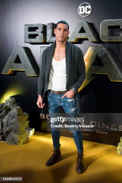 Alvaro Hierro attends the "Black Adam" premiere at Cine Capitol on October 19, 2022 in Madrid, Spain.