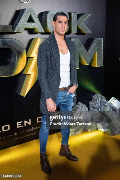 Alvaro Hierro attends the "Black Adam" premiere at Cine Capitol on October 19, 2022 in Madrid, Spain.