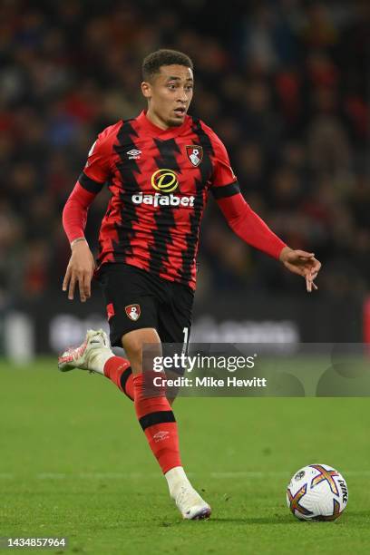 Marcus Tavernier of Bournemouth in action during the Premier League match between AFC Bournemouth and Southampton FC at Vitality Stadium on October...