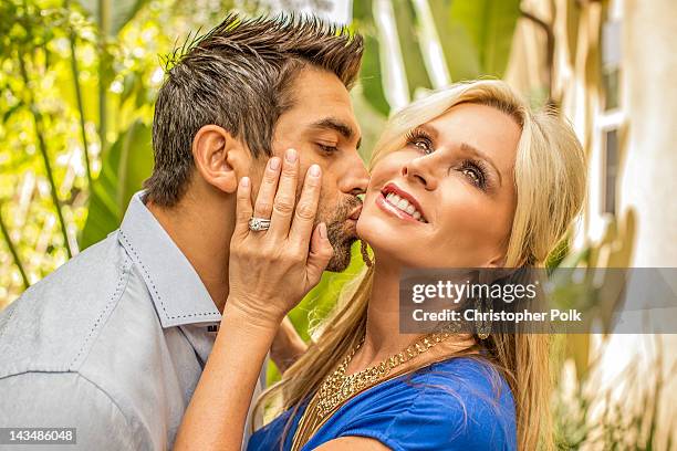 Tamra Barney of "Real Housewives Of Orange County" poses during a photo shoot April 21, 2012 in Laguna Beach, California.