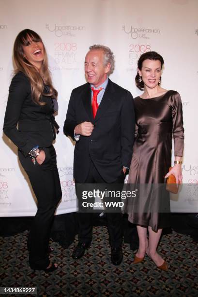 Elle Macpherson, photographer Gilles Bensimon and actor Debi Mazar attend the Femmy Awards at Cipriani's in New York.