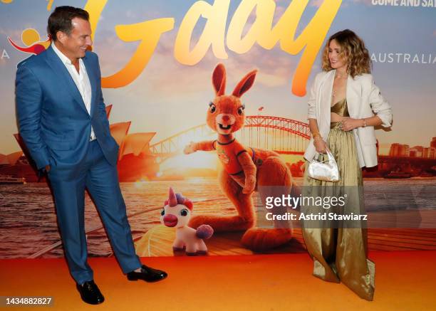 Will Arnett and Rose Byrne attend the Tourism Australia 'Come and Say G'day' Global Launch Event on October 19, 2022 in New York City.