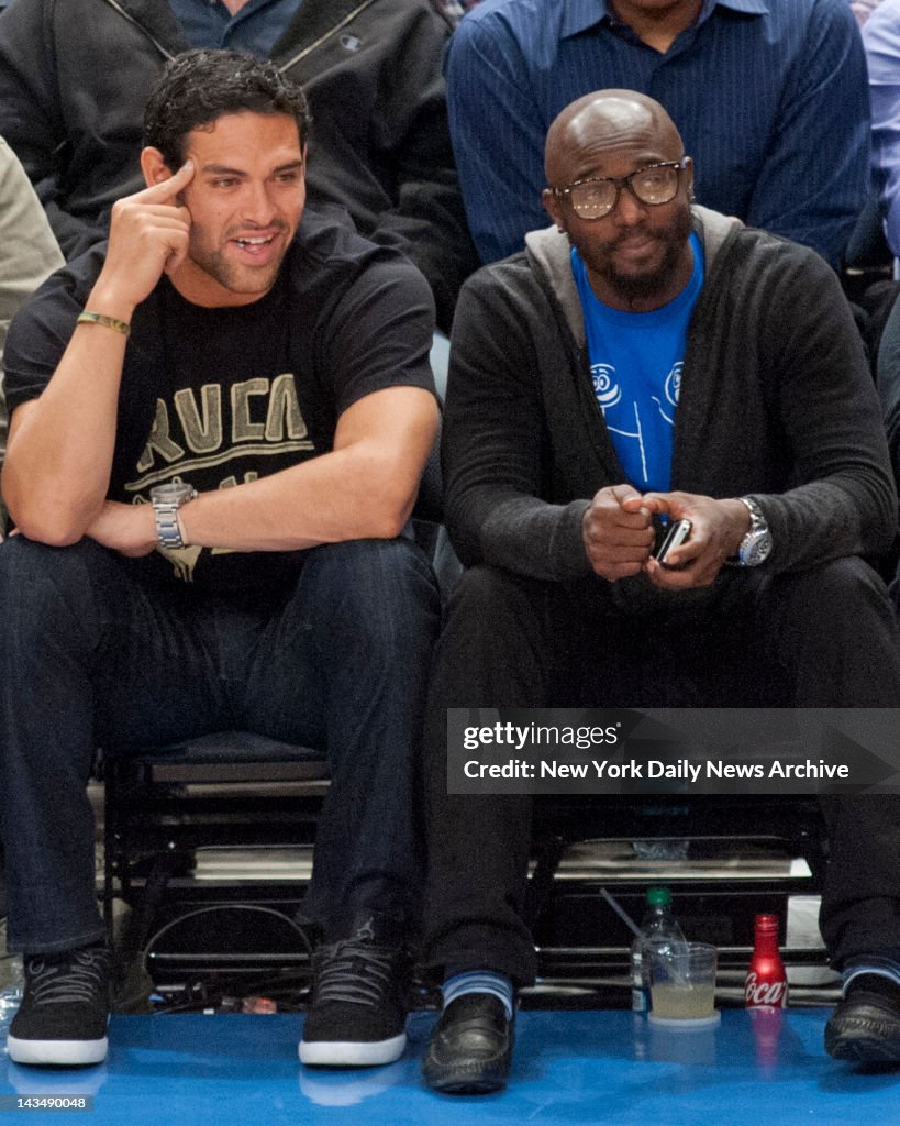 Sancez & Holmes at Knicks game