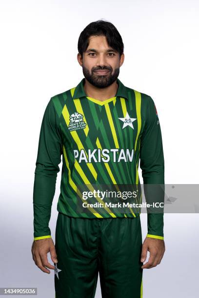 Mohammad Rizwan poses during the Pakistan ICC Men's T20 Cricket World ...