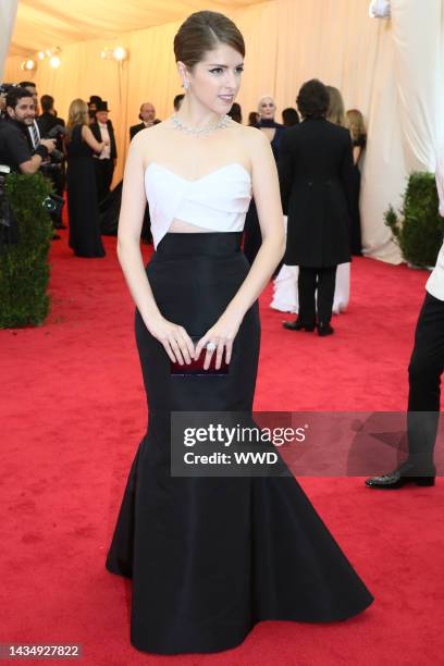 Anna Kendrick attends the Metropolitan Museum of Art's 2014 Costume Institute Gala featuring the opening of the exhibit "Charles James: Beyond...
