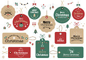 Christmas Illustration Icon Card SetPrint
