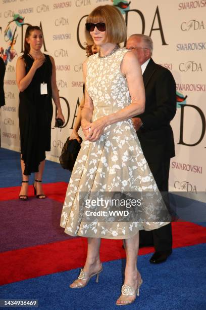 Anna Wintour attends 2014 CFDA Awards at Alice Tully Hall.
