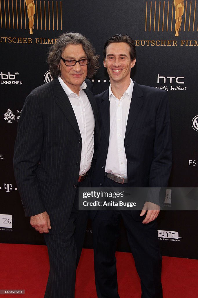 Winfried Glatzeder and his son Robert Glatzeder attend the Lola