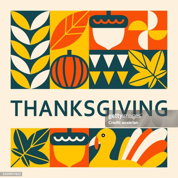 thanksgiving icon set - thanksgiving holiday stock illustrations