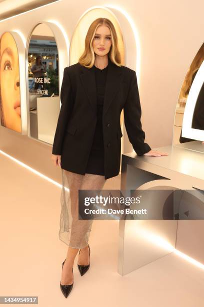 Rosie Huntington-Whiteley opens Rose Inc Pop up at Covent Garden on October 20, 2022 in London, England.