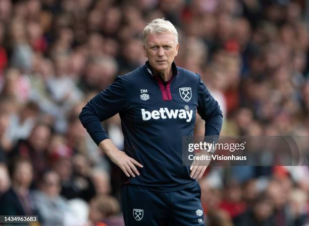 West Ham United manager David Moyes during the Premier League match between Southampton FC and West Ham United at Friends Provident St. Mary's...