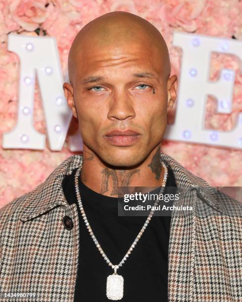 Model / Actor Jeremy Meeks attends the premiere of BET's "Happily Ever After" on October 19, 2022 in Los Angeles, California.