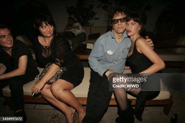 Mic Rock and Paz de la Huerta attend the Cinema Society and Sony Alpha Nex's "Get Low" party at the Soho Grand Hotel.