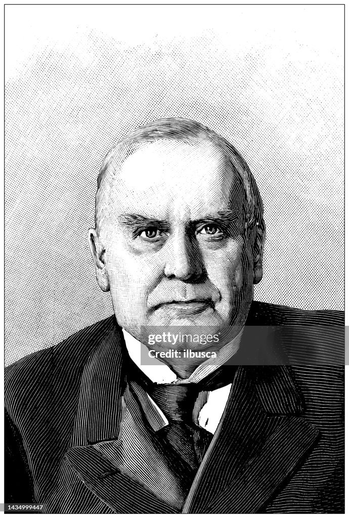 Antique image: US president William McKinley